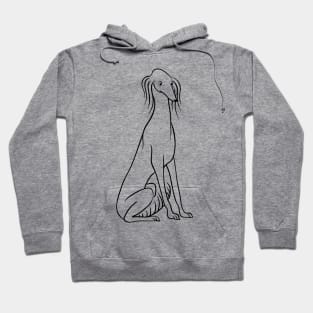 Sitting Saluki Hoodie